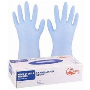 QUEBEE POWDER FREE NITRILE GLOVE 100PC/BOX 9" [EN455]