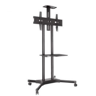 QUEENIE KLC-121 TROLLEY STAND SINGLE METAL SHELF 32" - 58" TILTING 45KG