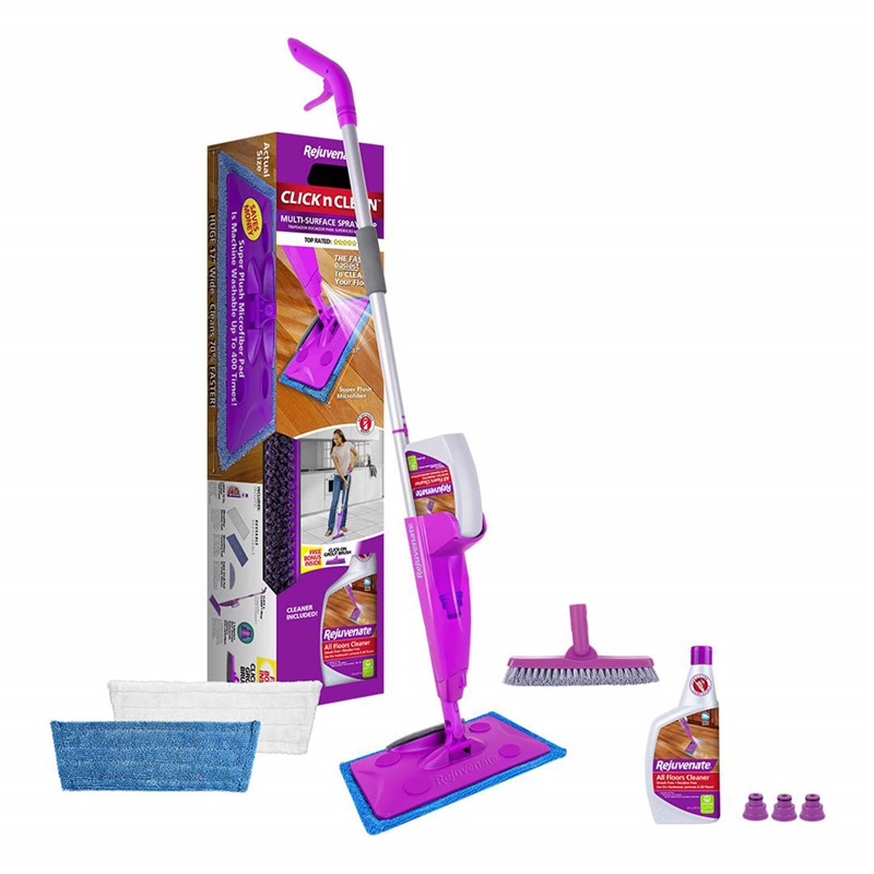 REJUVENATE CLICK N CLEAN SPRAY MOP SYSTEM VERTICAL BOX