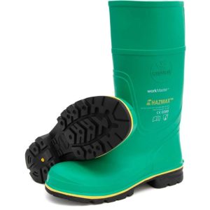 RESPIREX HAZMAX CHEMICAL RESISTANT BOOTS GREEN WITH TOE CAP & MID-SOLE
