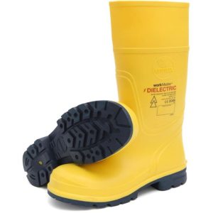 RESPIREX DIELECTRIC SAFETY BOOT YELLOW STEEL TOE CAP & RUBBER SOLE