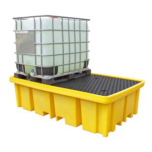 ROMOLD 4-WAY DOUBLE IBC SPILL CONTAINMENT PALLET & GRATE TSSBB2FW