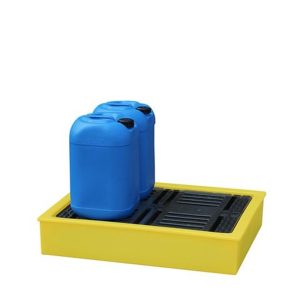 ROMOLD SPILL TRAY SUITABLE FOR 4 X 25LTR CANS, 100LTR BUND, YELLOW BB100