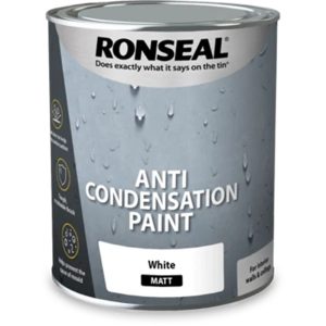 RONSEAL ANTI CONDENSATION PAINT (MATT WHITE) 750ML 37476