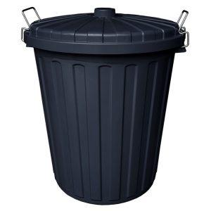 ROUND PLASTIC BIN C/W CLIPS 78L – 450 DIA X 780 HT DP78