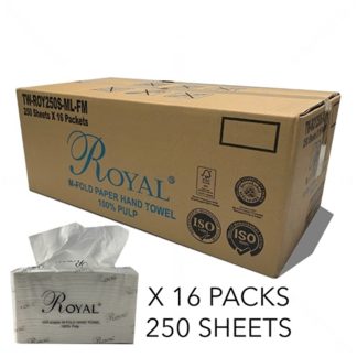 ROYAL PAPER TOWEL M-FOLD 16PKT/CTN