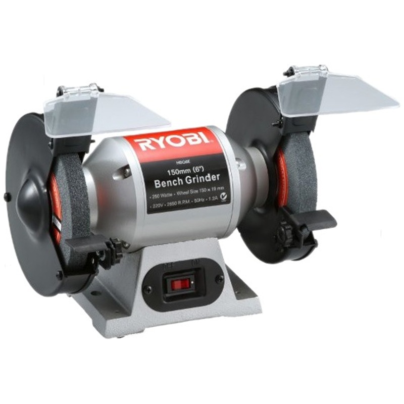 RYOBI BENCH GRINDER, 250W, HBG6E