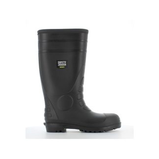 SAFETY JOGGER HERCULES PVC BOOTS STEEL TOE CAP & MID-SOLE, BLACK [S5]