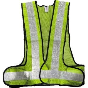 SAFETY VEST VELCRO GREEN REFLECTIVE