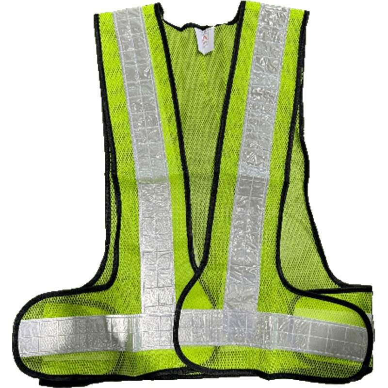 SAFETY VEST VELCRO GREEN REFLECTIVE