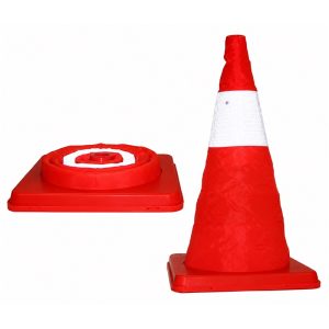 SAFETY COLLAPSIBLE REFLECTIVE CONE 18"