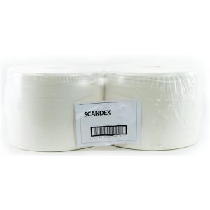 SCANDEX WHITE DELUX PAPER 474 (INDUSTRIAL PAPER) 25CMX555M,2PLY - 2PPP