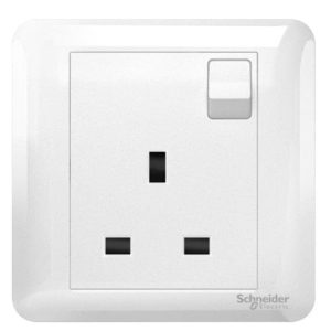 SCHNEIDER 1 GANG SWITCH SOCKET A3G15