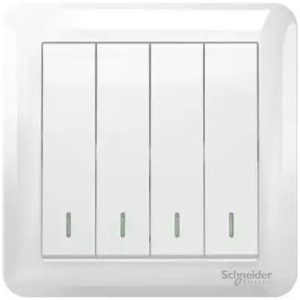 SCHNEIDER 4 GANG 2 WAY SWITCH (LARGE ROCKER) A3G34B2A