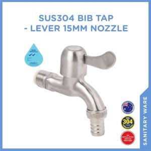 SELLEYS S60801-S SUS304 BIB TAP-LVR 15MM NOZZLE