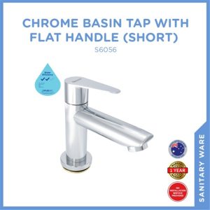 SELLEYS S6056 CHROME BASIN TAP(SHORT)-FLAT