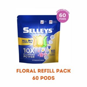 SELLEYS LAUNDRY POD FLORAL BAG 60PCS