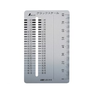 SHINWA STAINLESS STEEL CRACK SCALE 58699