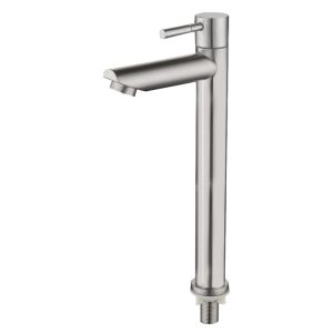 SHOWY "WAND" LEVER Q/T SUS 304 S/S BASIN TAP (180MM) 3506
