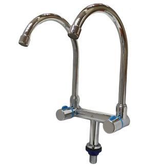SHOWY LINEAR  Q/T TWIN SPOUT SINK TAP 1920