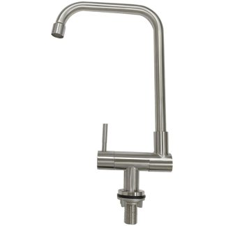 SHOWY WAND LEVER S/S ADJUSTABLE BODY L  SINK TAP (WALL/TABLE TOP) 3494