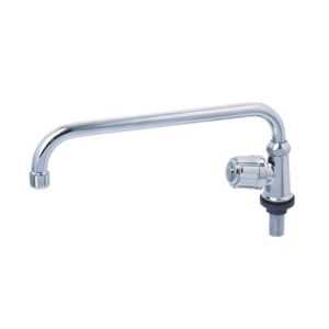 SHOWY ROUND KNOB PILLAR TAP C/W 6228 SWIVEL SPOUT 2575J-6228