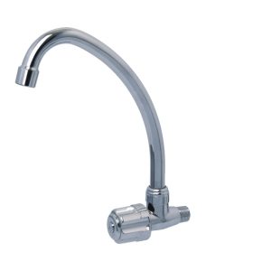SHOWY WALL PILLAR TAP C/W J SPOUT 2575WC