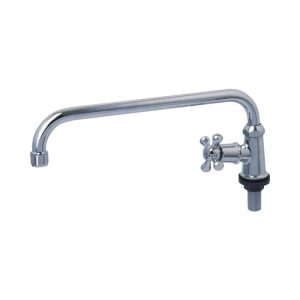 SHOWY  CROSS  PILLAR SINK TAP C/W 6228 SWIVEL SPOUT 2655-6228