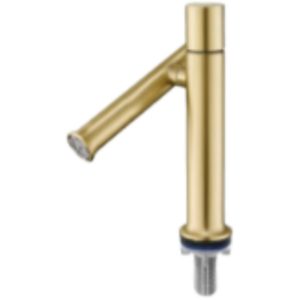 SHOWY GOLD P. 304 S/STEEL BASIN TAP WITH VERTICAL SWIVEL SPOUT 3786