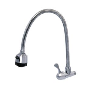 SHOWY Q-TURN SINGLE LEVER WALL SINK TAP C/W 60CM F/SPOUT 6053F-60(6053-005)