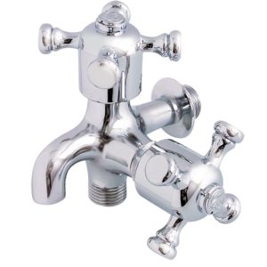 SHOWY X-KNOB 2- WAY TAP(CHROME) 2555TC