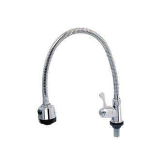 SHOWY Q-TURN SINGLE LEVER FLEX. SPOUT SINK TAP 6051F-50
