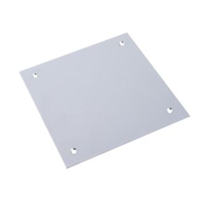 SHOWY SQUARE STAINLESS STEEL PLATE 6", 2359