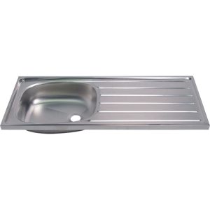SHOWY STAINLESS STEEL SINK (42"X18")-6025