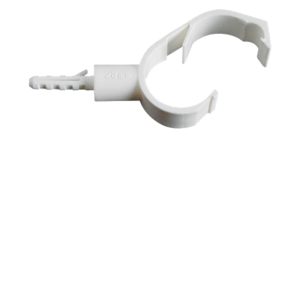 SHOWY SHACKLE PIPE CLIP C/W WALL PLUG 28 -2553