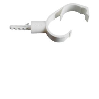 SHOWY SHACKLE PIPE CLIP C/W WALL PLUG 28 -2553