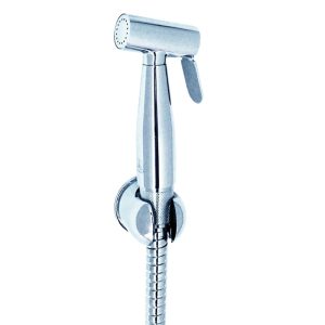 SHOWY PURE BRASS CHROME STREAMLINED RINSER SET - 2474