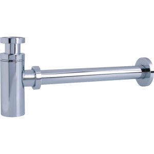 SHOWY CLASSY CP BRASS BOTTLE TRAP 1-1/4'' 2746