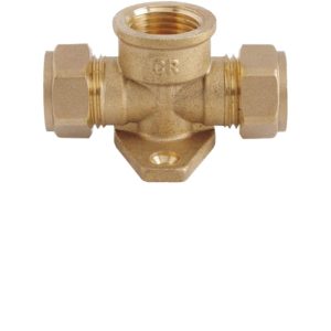 SHOWY PIPE TEE WALLPLATE CXCXFI 15MMX15MMX1/2"-5045