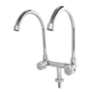 SHOWY TWIN SPOUT SINK TAP 3044