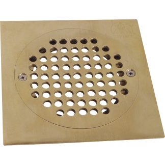 SHOWY SQUARE CUPNICKEL FLOOR DRAINER 6", 2776