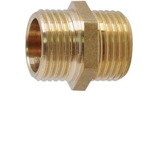 SHOWY BRASS NIPPLE 1" X 1"(M X M) 5299