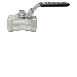 SHOWY STAINLESS STEEL 316 1" F/F BALL VALVE STANDARD BORE 5233