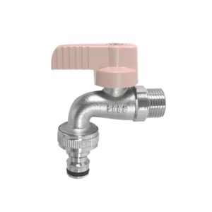 SHOWY 1/2" BRASS GARDEN TAP WITH QUICK COUPLING NOZZLE 2988