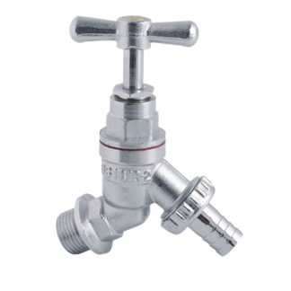 SHOWY 1/2" CHROME PLATED GARDEN TAP - 6072
