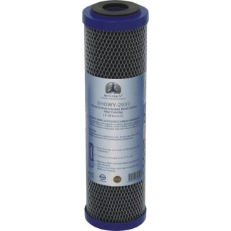 SHOWY 10" COCONUT SHELL ACTIVATED BLOCK CARBON FILTER CARTRIDGE (5 MICRON) - 2959