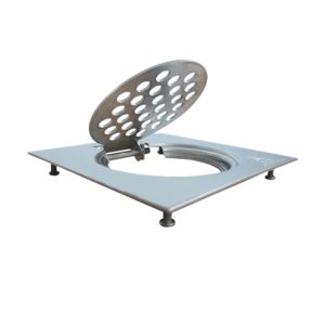 SHOWY SQUARE STAINLESS STEEL GRATING 6", 2361N