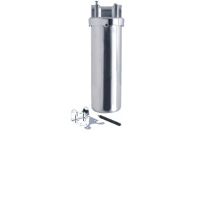 SHOWY 10" STAINLESS STEEL WATER FILTER WITH BRACKET & OPENER (1/2" THREAD BRASS HEAD) - 2824