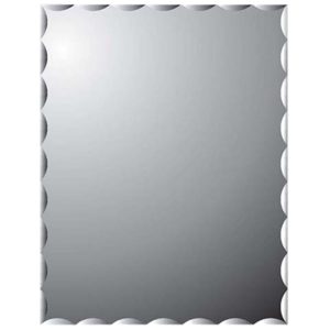 SHOWY LACE 450X600MM SILVER-COATED RECTANGULAR MIRROR 2922 (2922-500)