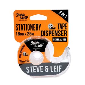 SL CLEAR STATIONERY TAPE DISPENSER WITH TAPE 18MMX25M - SL4507
